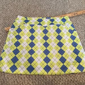 EUC Jofit argyle golf skort